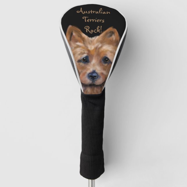 Australian Terrier Golf Headcover (Vorderseite)