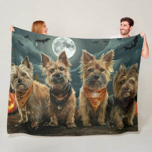 Australian Terrier Halloween Gruselig Fleecedecke