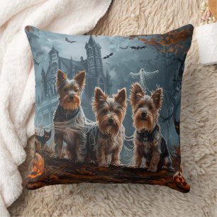 Australian Terrier Halloween Night Doggy Delight Kissen