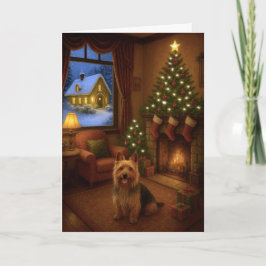 Australian Terrier Holiday Card Feiertagskarte