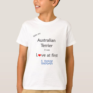 Australian Terrier Lick Design T-Shirt