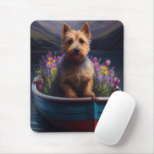 Australian Terrier on Paddle: Ein Landschaftliches Mousepad