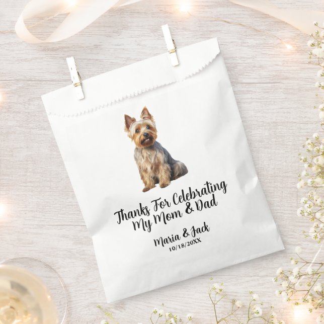 Australian Terrier Pet Cocktail Wedding Geschenktütchen (Ausgeschnitten)