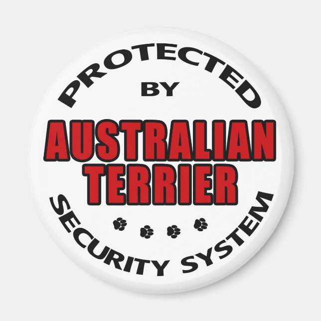 Australian Terrier Security Magnet (Vorne)