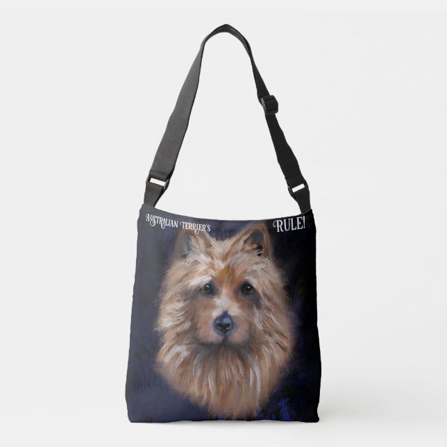 Australian Terrier Tragetaschen Mit Langen Trägern (Vorderseite)