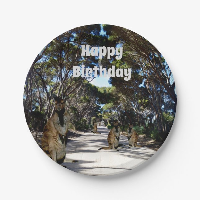 Australian Wallaby Road, Paper Tellers Pappteller (Vorderseite)