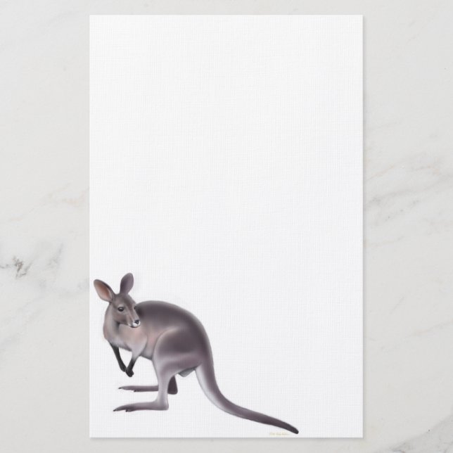 Australian Wallaby Stationery Briefpapier (Vorderseite)