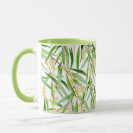 Australian Wattle Pattern Coffee Tasse