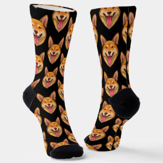 Australian wild dog dingo head socken