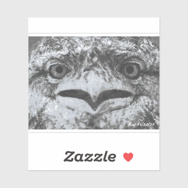 Australian Wildlife, Nature's Curmudgeon, Animal Aufkleber (Blatt)