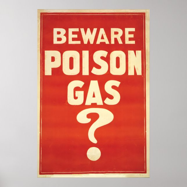 Australian WWI Propaganda Poster  Beware Poison (Vorne)
