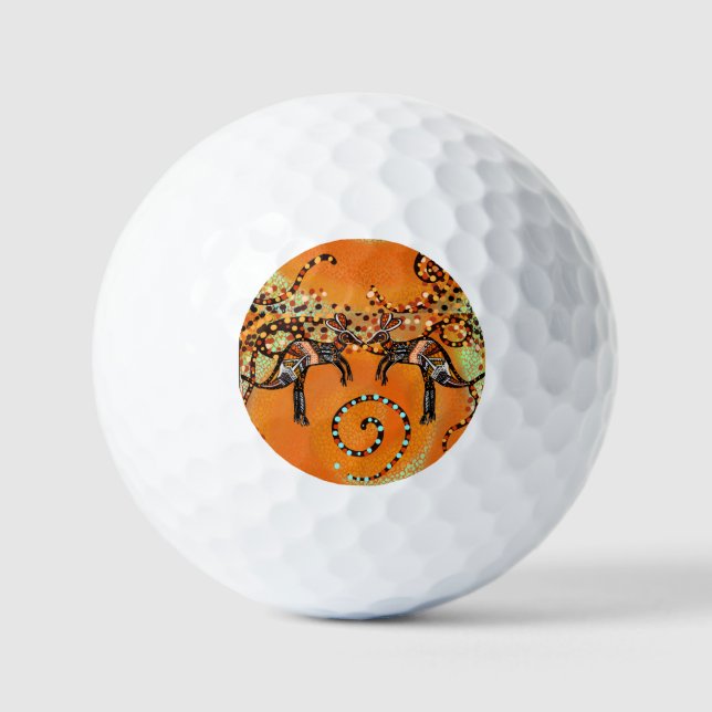 AUSTRALIANISCHE KUNST GOLFBALL (Vorderseite)