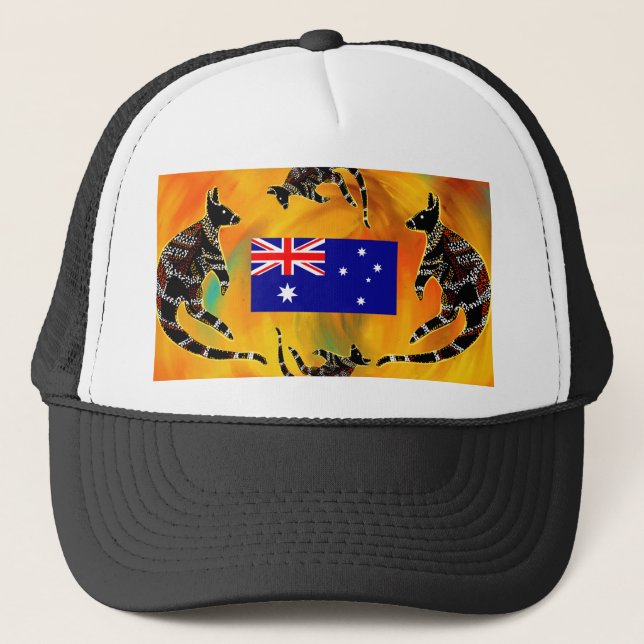 AUSTRALIANISCHE KUNST TRUCKERKAPPE (Vorderseite)