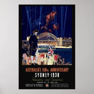Australien 150 Jahre Vintage Poster 1938