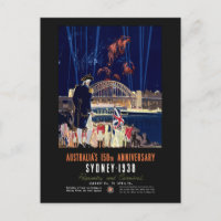 Australien 150. Jubiläum Vintage Poster 1938