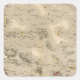 Australien 4 quadratischer aufkleber