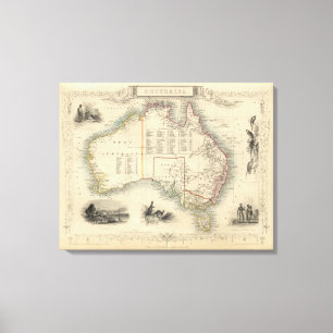 Australien 5 leinwanddruck