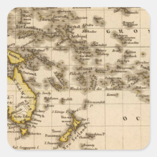Australien 9 quadratischer aufkleber
