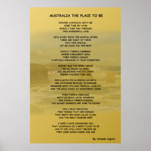 Australien als Poster