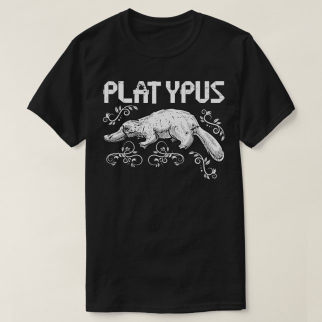 Australien Animal Aussie Zoo Keeper Platypus T-Shirt (Design vorne)