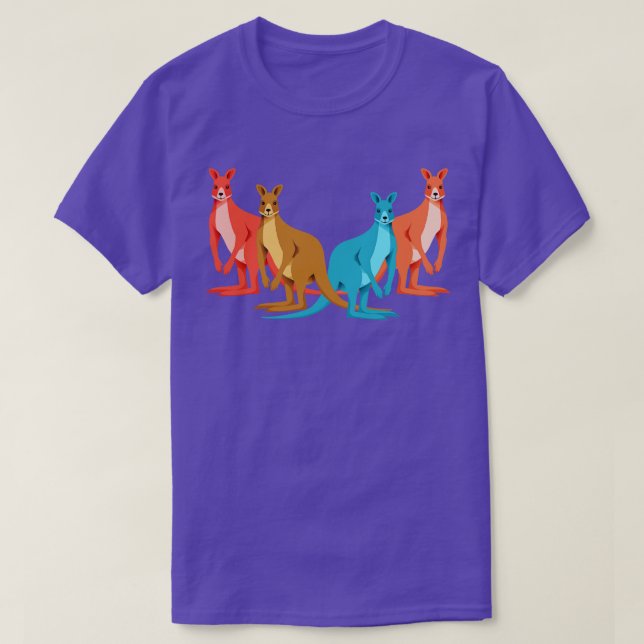 Australien Animal Kangaroo T-Shirt (Design vorne)
