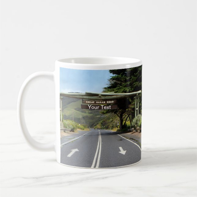 Australien Anpassbare Great Ocean Road Kaffeetasse (Links)