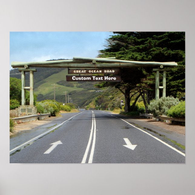 Australien Anpassbare Great Ocean Road Poster (Vorne)
