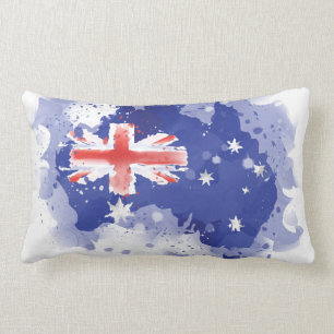 Australien-Aquarell-Karte Lendenkissen