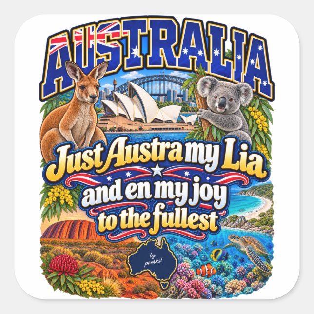 Australien Aufkleber (Vorderseite)
