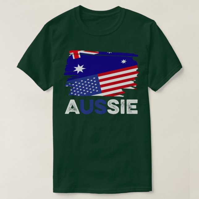 Australien Aussie American Citizen T-Shirt (Design vorne)