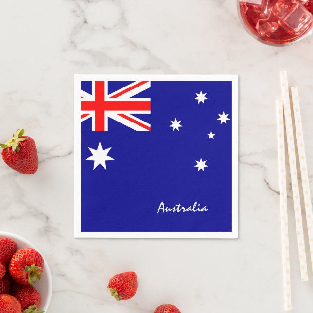 Australien & Australien Flag Party fashion / Austr Serviette (Beispiel)