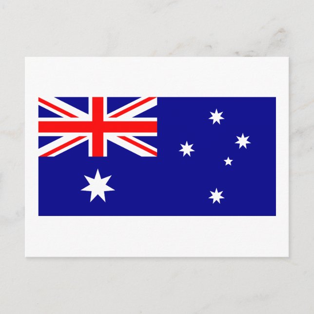 Australien (Australien) Flag Postkarte (Vorderseite)