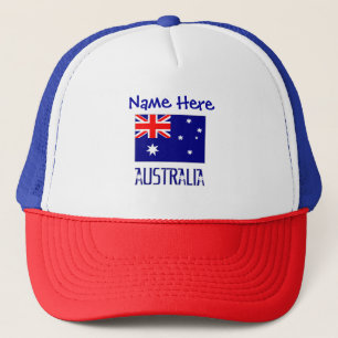 Australien Australische Flagge Blau Personalisiert Truckerkappe
