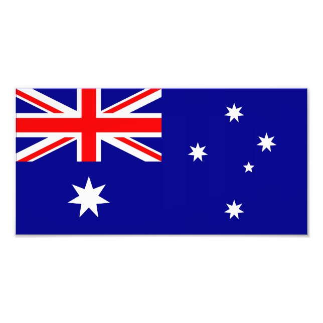 Australien - australische Flagge Fotodruck (Vorne)