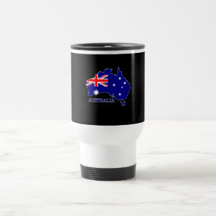 Australien Australische Flagge Karte Reise Reisebecher