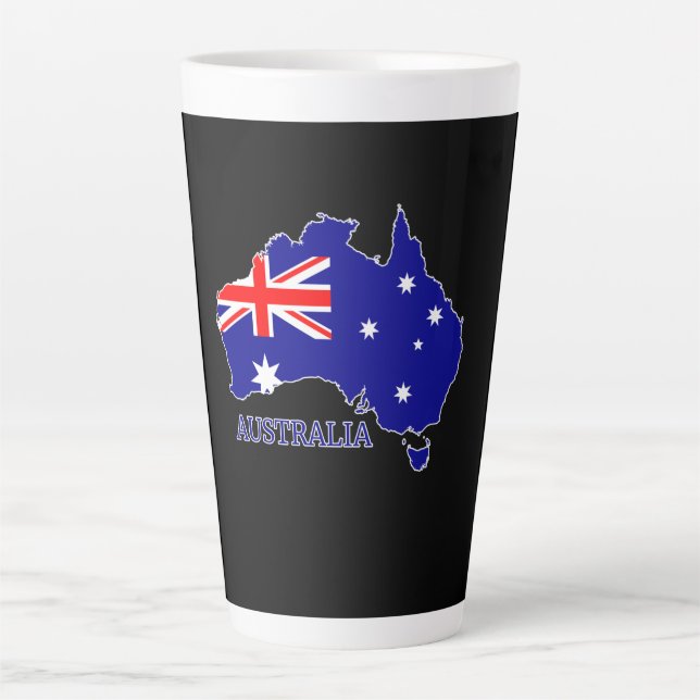 Australien - Australische Flagge Milchtasse (Vorderseite)