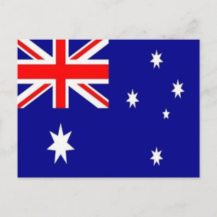 Australien - Australische Flagge - Postkarte