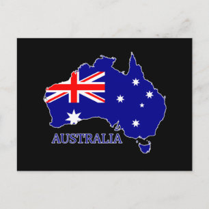 Australien - Australische Flagge Postkarte