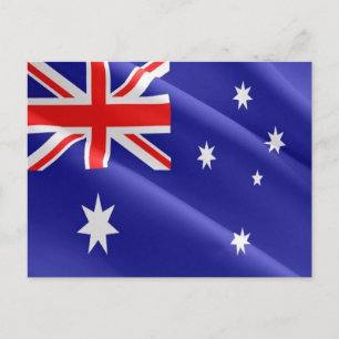 Australien - Australische Flagge - Postkarte