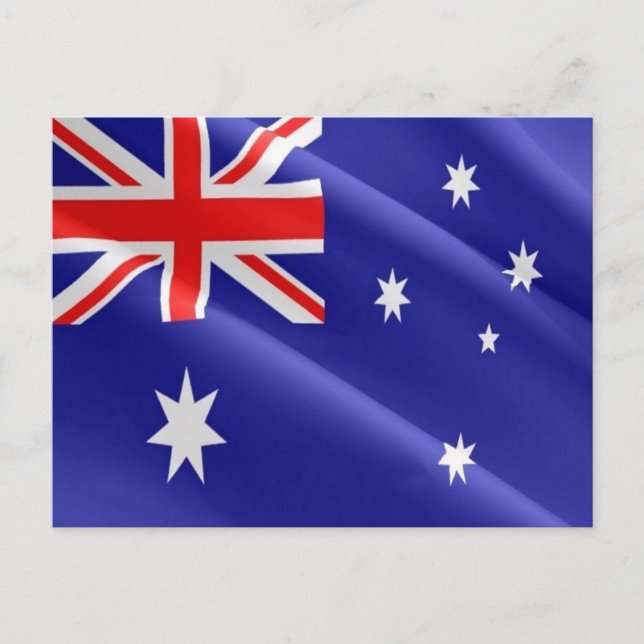 Australien - Australische Flagge - Postkarte (Vorderseite)