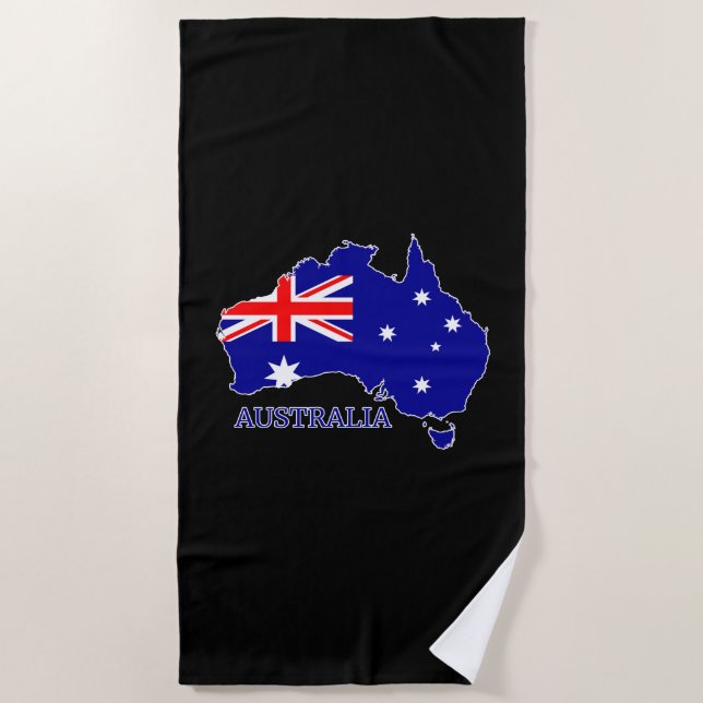 Australien - Australische Flagge Strandtuch (Vorderseite)