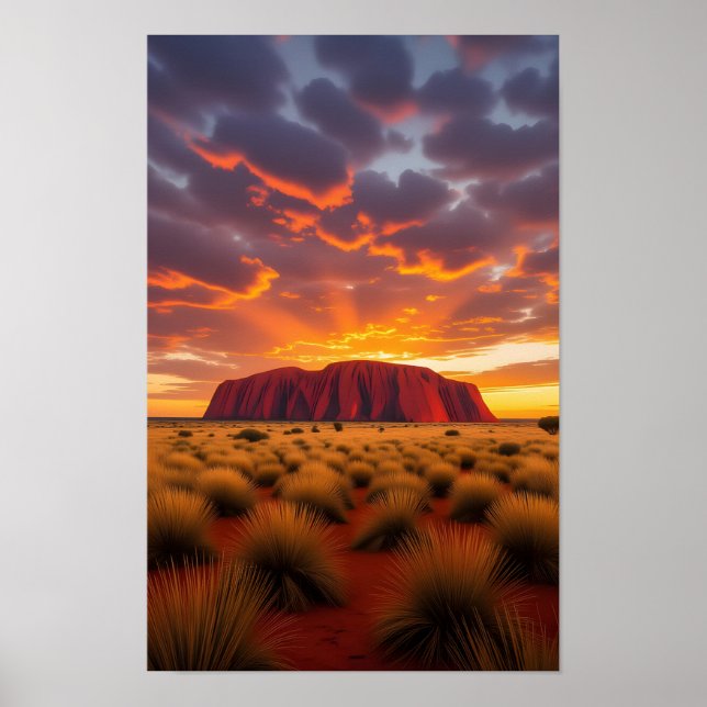 Australien Ayers Rock Poster (Vorne)