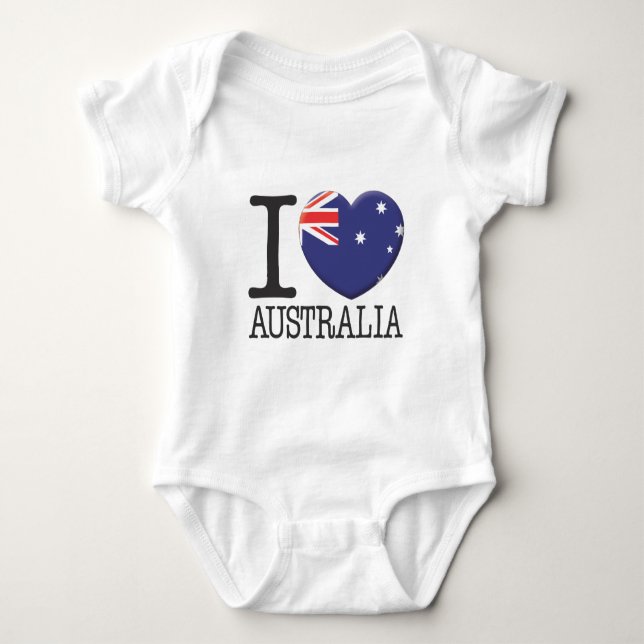 Australien Baby Strampler (Vorderseite)