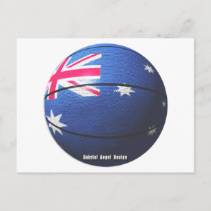 Australien Basketball Postkarte