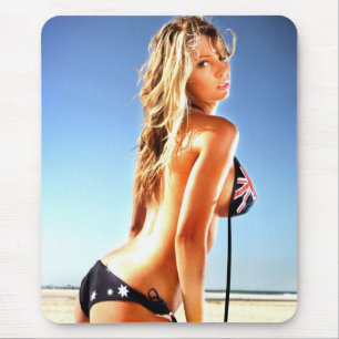 Australien-Bikini-heftiger Schlag Mousepad