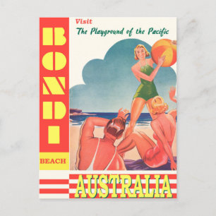 Australien Bondi Beach Vintage Travel Postcard Postkarte