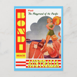Australien Bondi Beach Vintage Travel Postcard Postkarte
