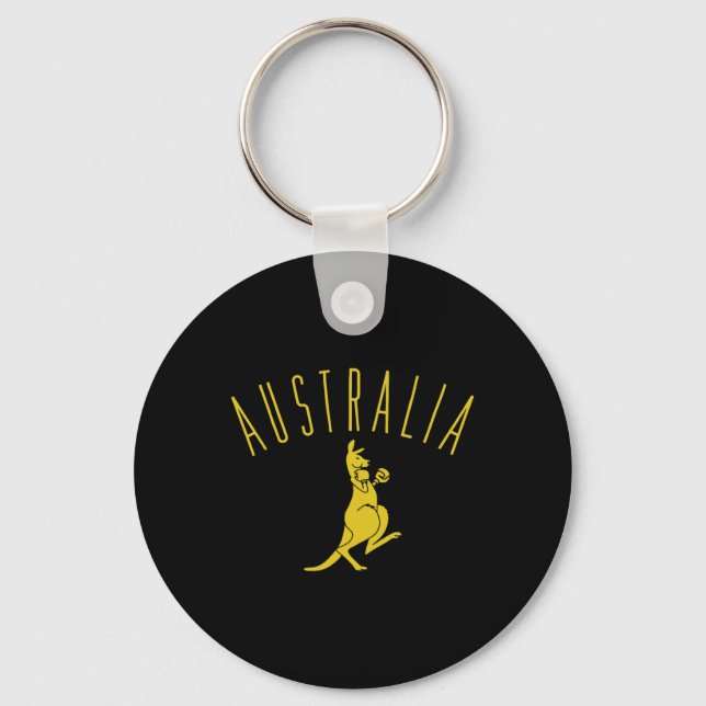 Australien Boxing Kangaroo Schlüsselanhänger (Vorderseite)