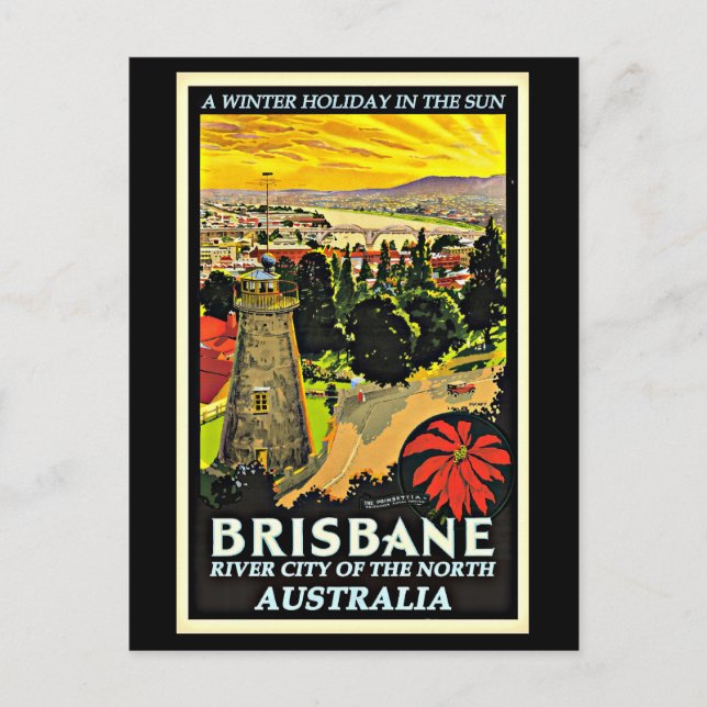 Australien-Brisbane, ein Winterurlaub in der Sonne Postkarte (Vorderseite)