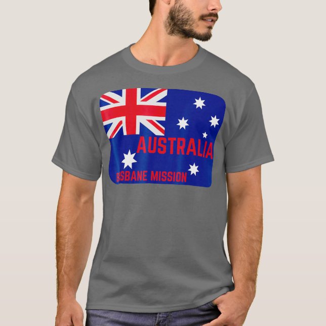 Australien Brisbane LDS Mormon Mission T-Shirt (Vorderseite)